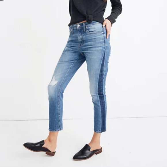 Madewell The High-Rise Slim Boy Jean size 26 Tall - Picture 2 of 14